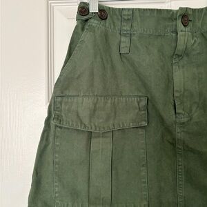 Green Cargo Skirt